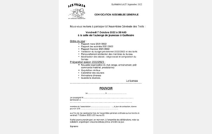 Assemblée Générale du club